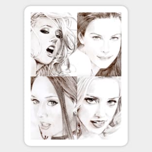 Blondes & Brunettes Sticker